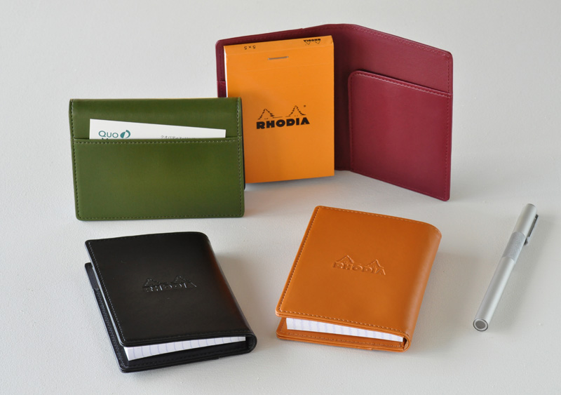 高級感 ロディア RHODIA ハードカバー No.16専用 ロディア カバー付き メモ帳 ハードカバー No.8(7.4×21cm) ブラック (ブロックロディア No.8 オレンジ入り 80枚 5m