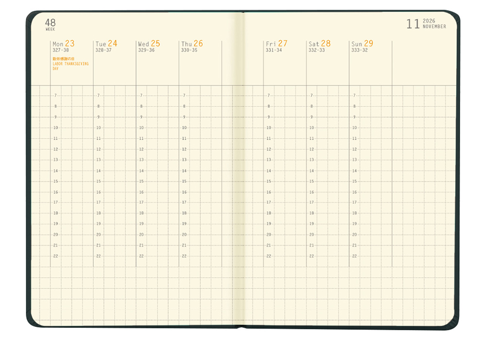 ロディア公式通販【2026年1月始まり版】】ウェブプランナー 週間